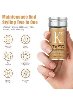 IKT Hair Wax Stick Strong and Long Lasting Hold Non Greasy Styling Wax for Flyaways Edge Frizz Hair Suitable for Unisex  - Image 3