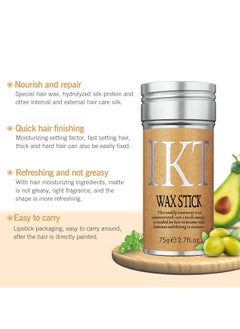 IKT Hair Wax Stick Strong and Long Lasting Hold Non Greasy Styling Wax for Flyaways Edge Frizz Hair Suitable for Unisex  - Image 2