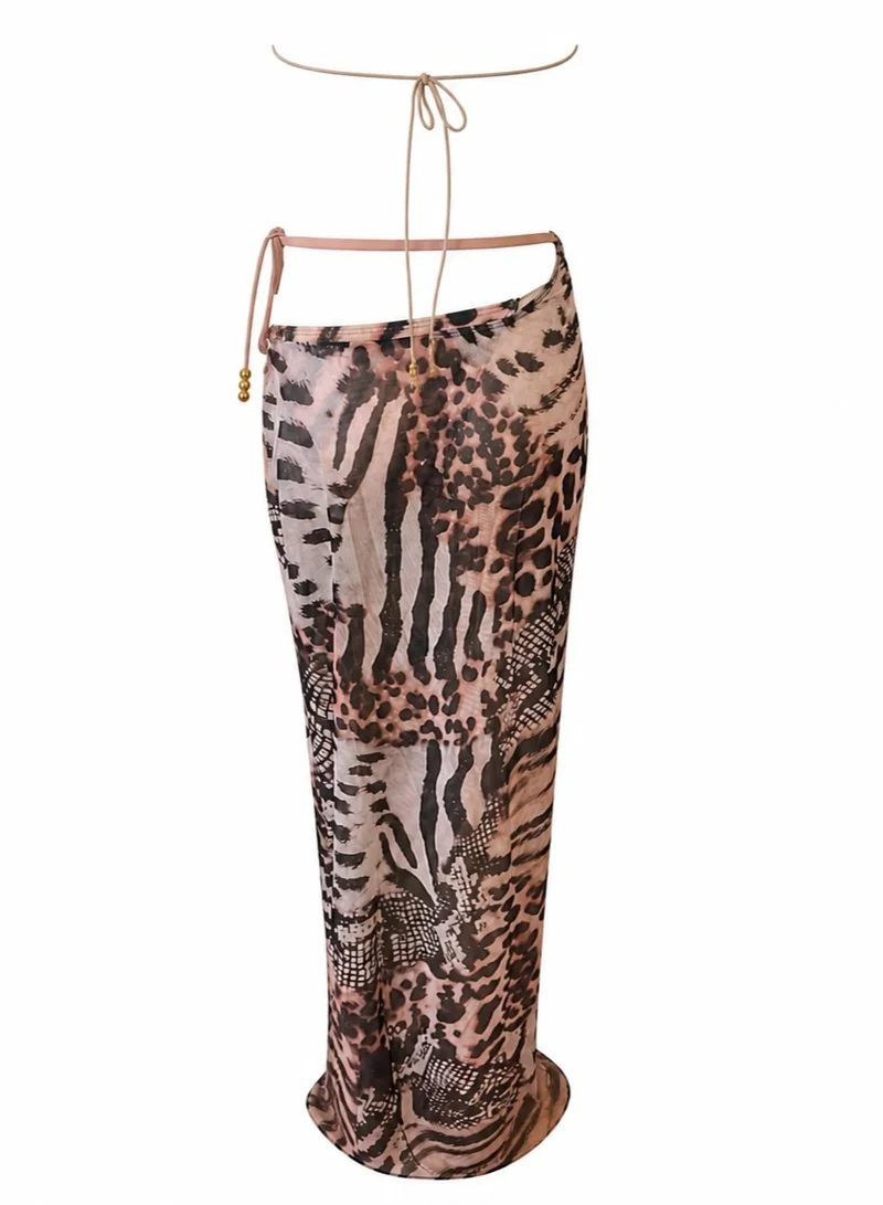 ايتي  بيتي كينيس Sahara Muse Printed Bikini & Matching Skirt 3-Piece Set