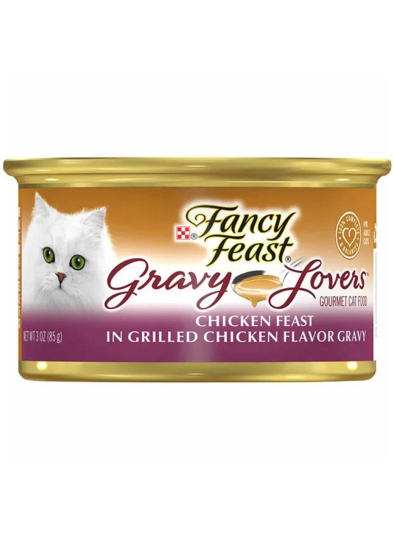Purina Fancy Feast - Gravy Lovers Chicken Feast In Grilled Chicken Flavour Gravy 85 G - Image 1