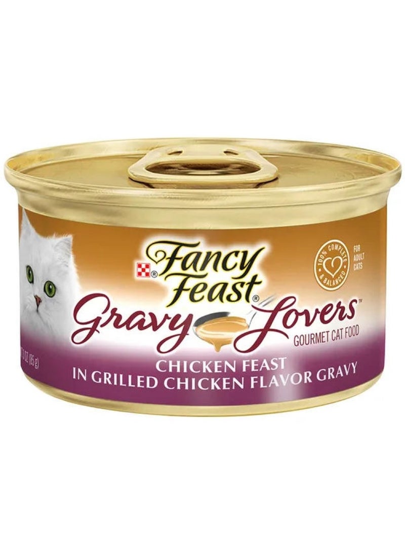 Purina Fancy Feast - Gravy Lovers Chicken Feast In Grilled Chicken Flavour Gravy 85 G - Image 1