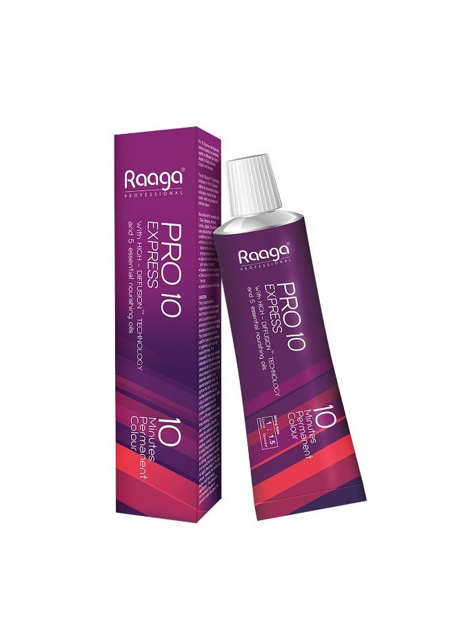 Raaga Professional Pro 10 Express Hair Color - Light Brown, 5, 90g - Image 1