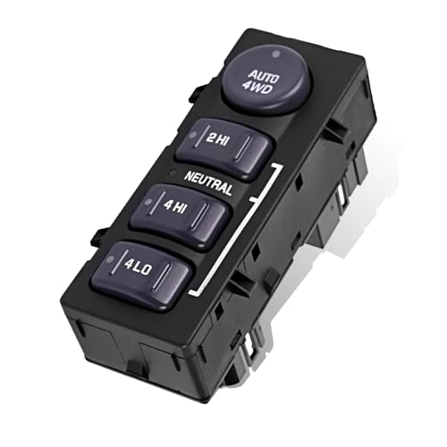 LCWRGS 901062 4WD 4x4 Switch Replacement for Chevy Silverado 1500 2500HD Suburban Avalanche GMC Sierra 1500 2500 Yukon 4 Wheel Drive Switch Transfer Case Selector OE 15709327 19168767 - Image 1