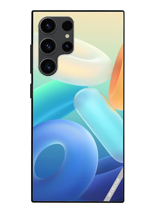 VR CREATIVE Protective Case Cover For Samsung Galaxy S24 Ultra Rings Design Multicolour - Image 1