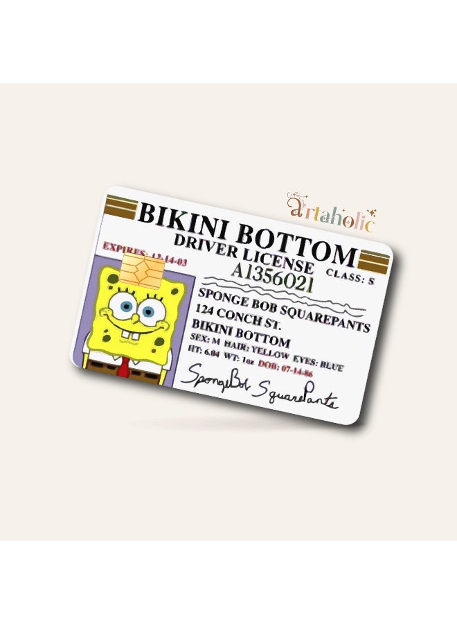 Stick’n’Pay™ – Card Stickers for Visa & Bank Cards(SpongeBob)| Artaholic