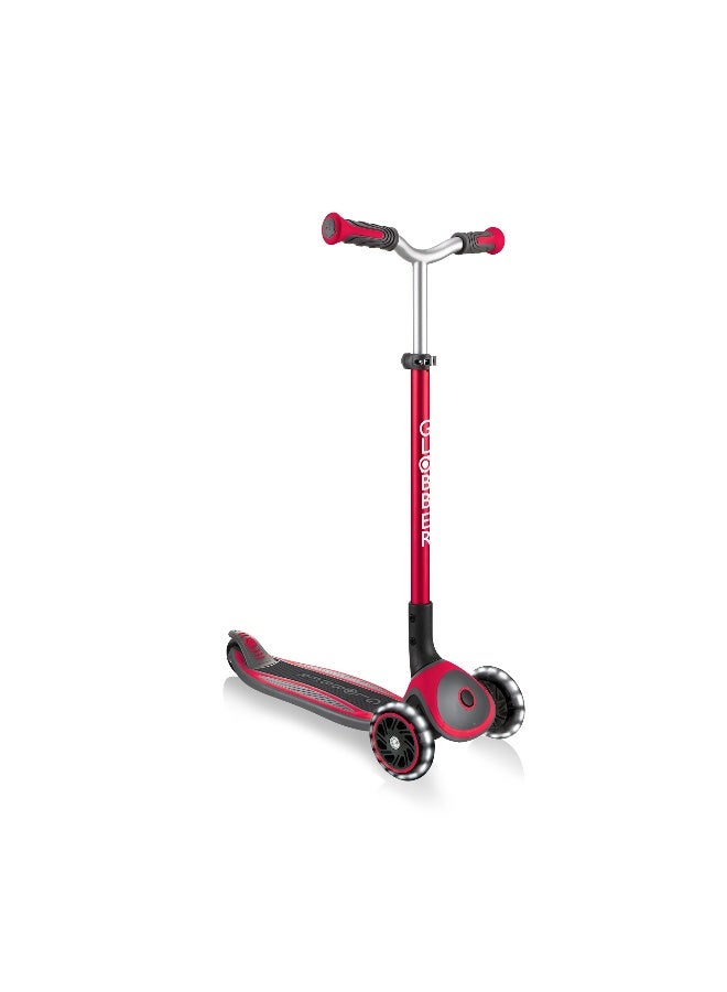 GLOBBER Globber Master Lights Scooter (New Red)  - Image 1