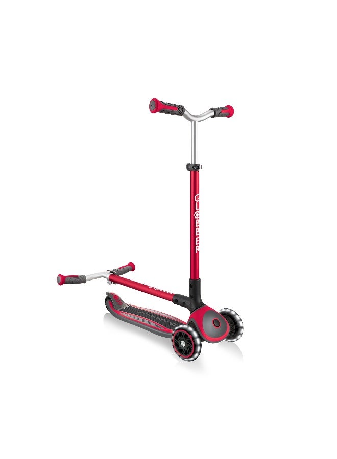 GLOBBER Globber Master Lights Scooter (New Red)  - Image 3