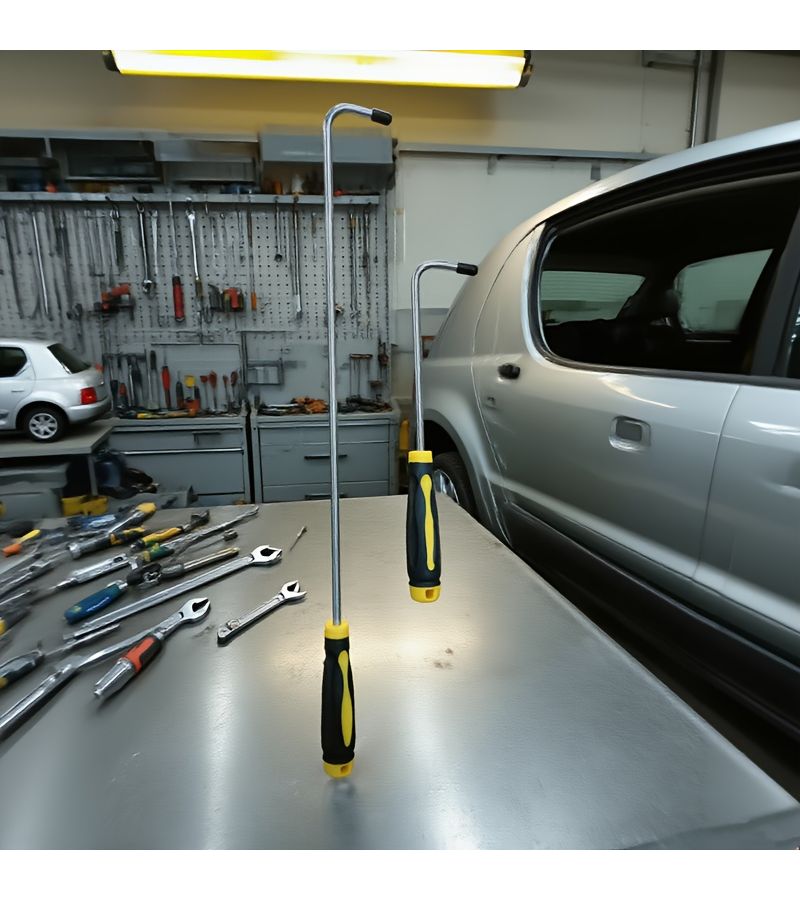 Durable Car Dent Repair Pry Bar 11.81 Inch for Auto Body Shops DIY Home - Image 1