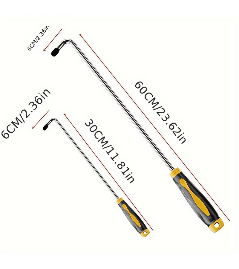 Durable Car Dent Repair Pry Bar 11.81 Inch for Auto Body Shops DIY Home - Image 2