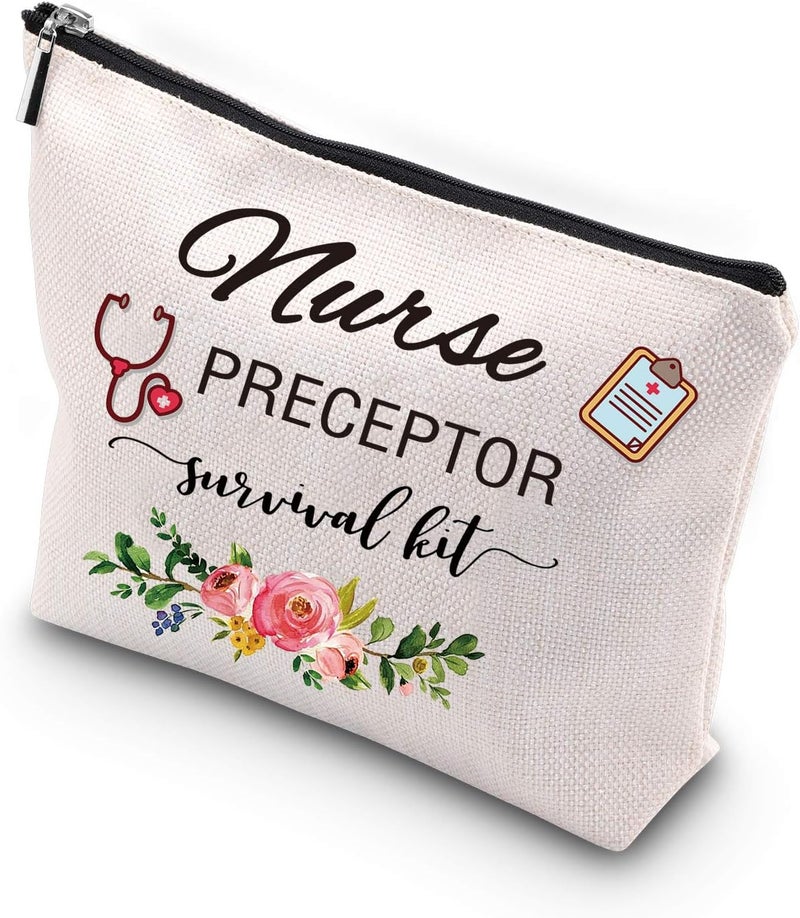 WCGXKO Nurse Preceptor Gift Nurse Preceptor Survival Kit Funny Cosmetics Bag Makeup Bag For Nursing Preceptor