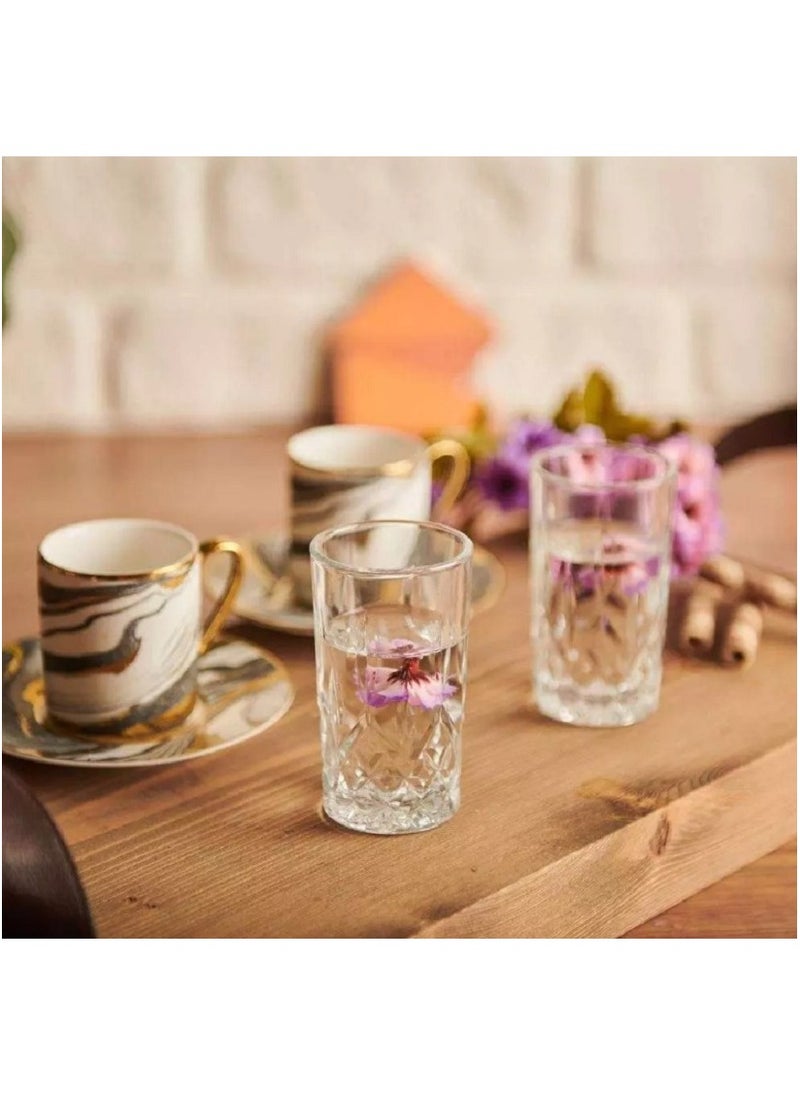 LAV 3 Pieces Odin Liqueur Glass Set 104 Ml - Clear  - Image 3