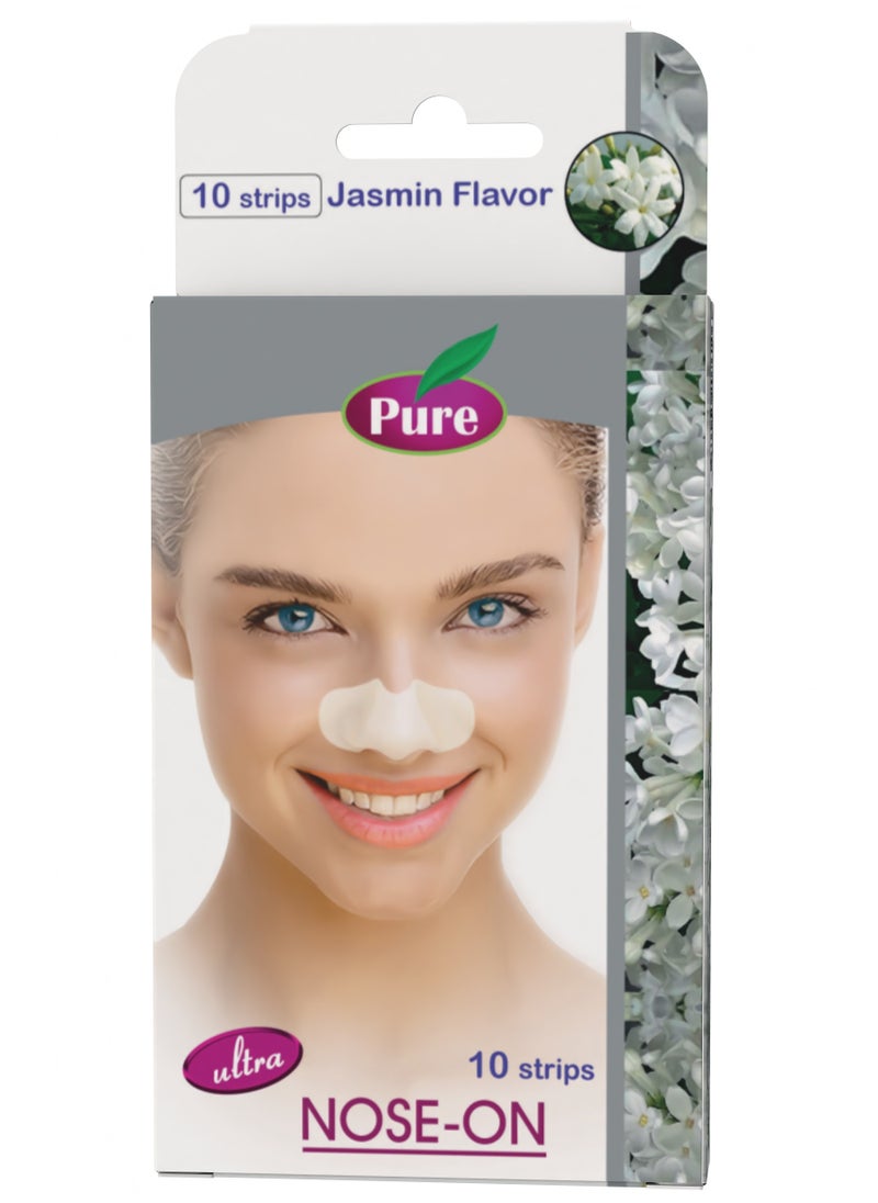 PURE - Pure Jasmine Nose Pore Cleansing Strips - 10 Pieces - Image 1