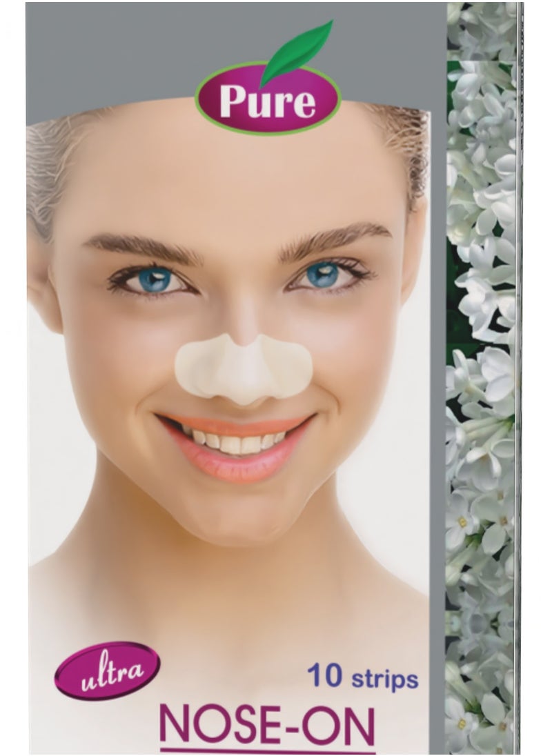 PURE - Pure Jasmine Nose Pore Cleansing Strips - 10 Pieces - Image 1