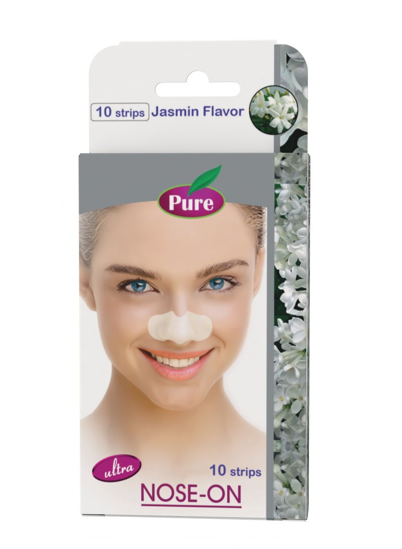 بيور شرائط بيور لتنظيف مسام الأنف بالياسمين- 10 شريط - Image 1