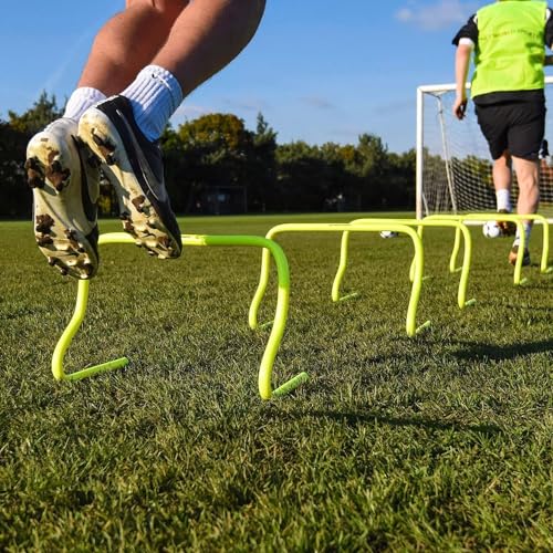 Hyrise New Combo of Agility Ladder 4 m with 10 Rungs; 6 Marker Cones (6-inch), Multicolour Saucer Cones Set of 20 and Agility Hurdles 6 inch 6 pcs - Image 4