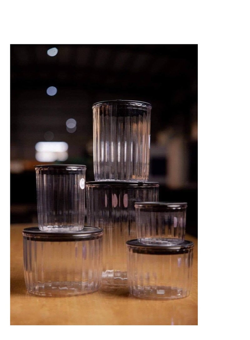 علب توابل دائرية أكريلك متعددة الأحجام - جودة فائقة ومقاومة للكسر Y (مقاس وسط) - Image 4