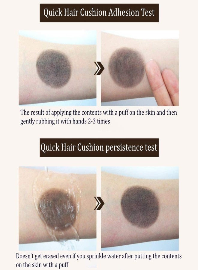 RiRe Quick Hair Instant Touch-up Cushion 14g / 0.49 oz. Cover Grey Hair, Portable Size (Natural Brown) - Image 5
