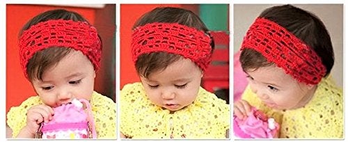 KW Collection Girl Baby Headbands Elastic Crochet Hair Bands Hair Accessories Elastics Ties Shaper Head wrap Set Pack of 50 Pcs in 25 colors (Band: 1.6"×5.5", 25 colors, 2 pcs per color) - Image 3