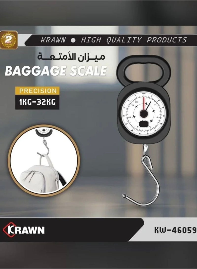 KRAWN ‏Heavy duty and lightweight manual luggage scaleAnalog luggage weighing scale - Image 1