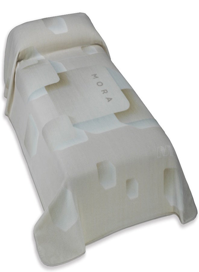 Mora spain Mora Blanket Model: Ibiza (R30)Size: Single-(Package 2 Blanket Pieces) - Country of Origin: Spain. - Image 1