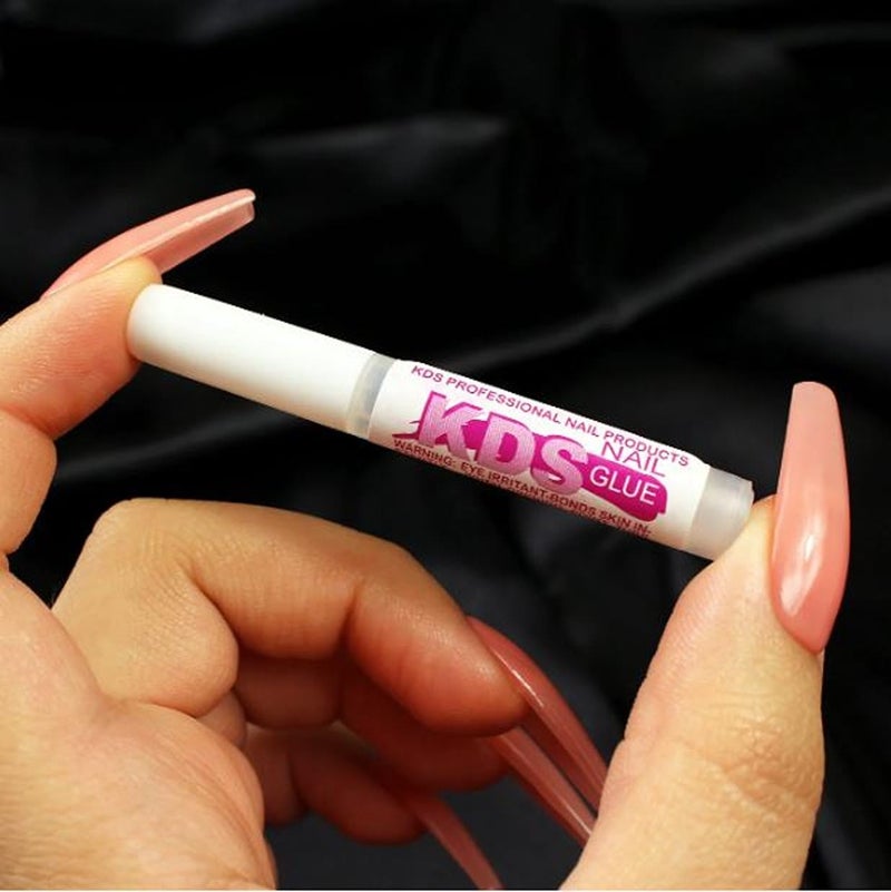 KDS 5 قطع لاصق أطراف الأظافر KDS - لاصق قوي للأظافر الأكريليكية - 0.07 أونصة لكل لاصق - Image 3