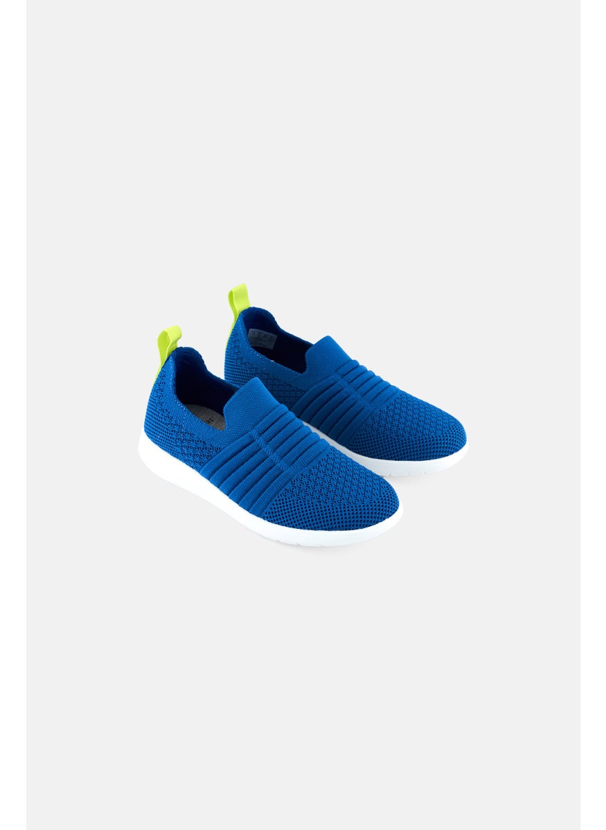 clarks Kids Girl Ezera Walk Slip On Shoes, Blue  - Image 1