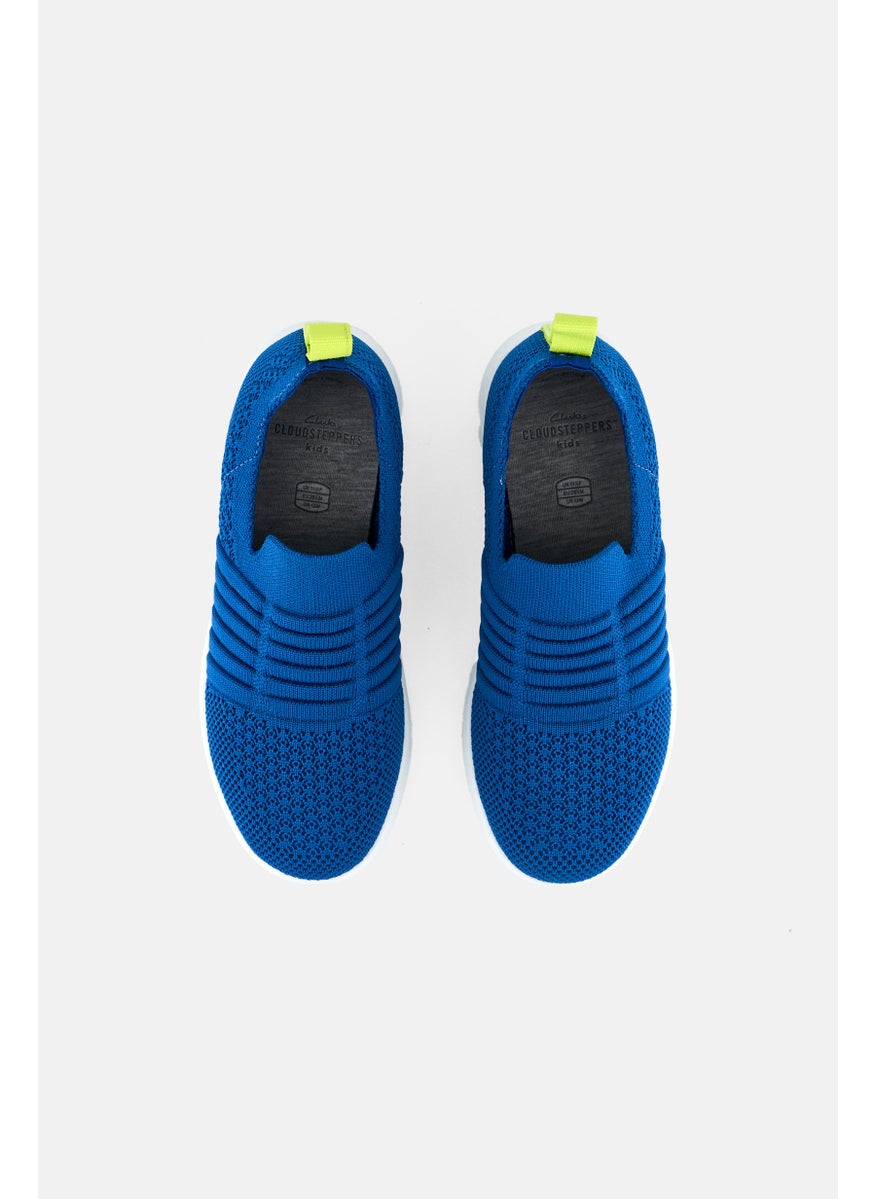 clarks Kids Girl Ezera Walk Slip On Shoes, Blue  - Image 3