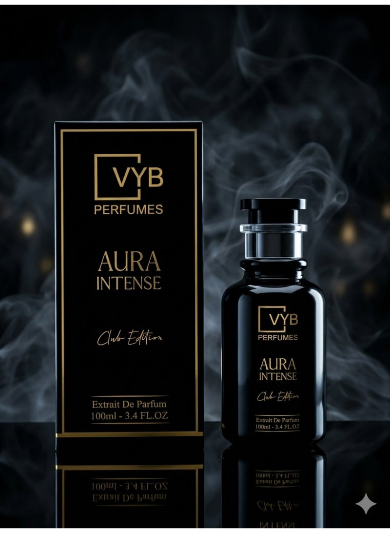 VYB Perfumes Aura Intense Extrait De Parfum 100ml – Ultra Long Lasting Unisex Perfume with Vanilla, Coffee, Praline & Spicy Notes - Image 1