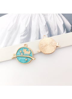 Chic Alloy Unicorn Charms for DIY Jewelry 1 round branch cat 22x25mm-2.5g-13547