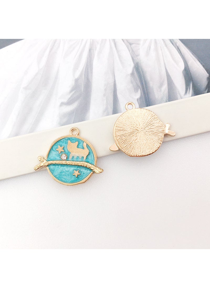 Generic - Chic Alloy Unicorn Charms for DIY Jewelry 1 round branch cat 22x25mm-2.5g-13547 - Image 1