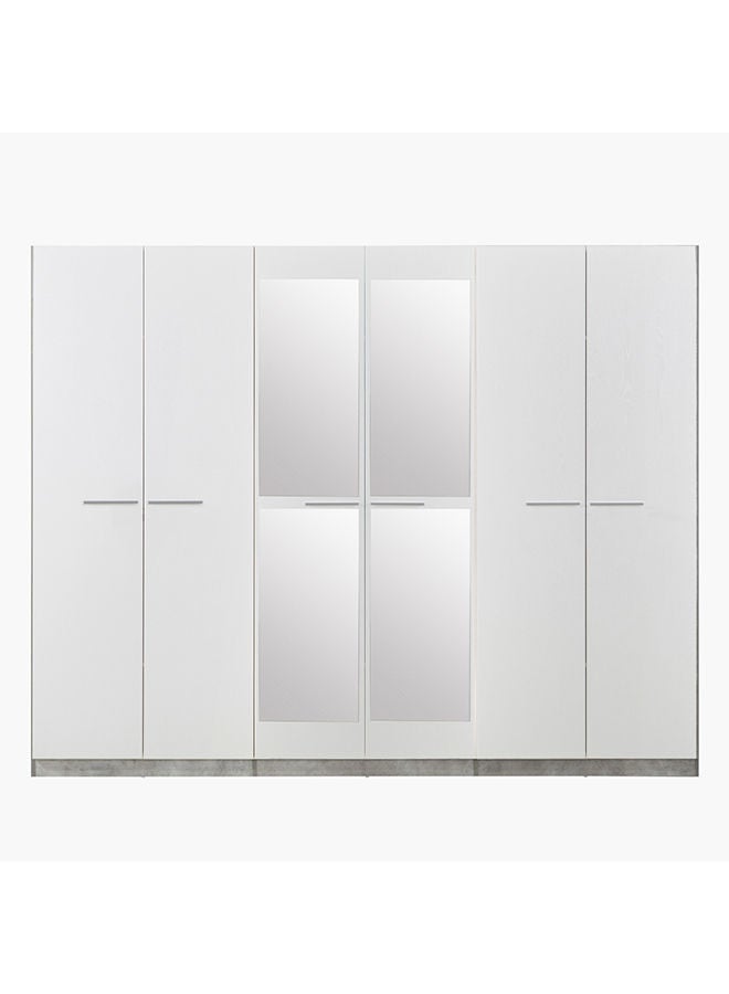 Home Box خزانة ملابس 6 أبواب مع مرآة باتارا 58 × 216 × 271.6 سم  - Image 3