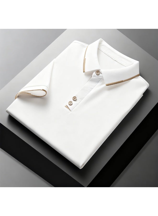 High-end new men’s luxury casual/business/team wear polo shirt in a plain color.