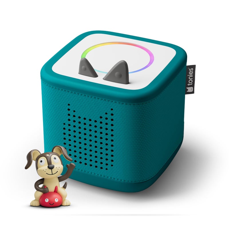 Tonies Toniebox 2 Audio Player Starter Set for Kids 1+ with Playtime Puppy - Tropical Teal - Image 1