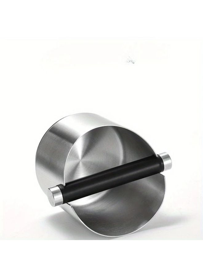 Mini Round Steel Coffee Knock Box Durable Compact Espresso Grounds Bin For Home Bar - Image 5
