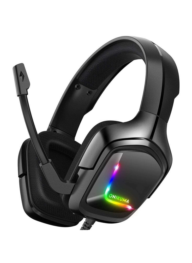 onikuma K20 3.5mm Stereo Gaming Headphones for PS4 – High-Quality Gaming Earphone with Clear Sound, Comfortable Fit, Noise Isolation, Adjustable Mic, Compatible with PS4, Xbox, PC, and Mobile - Image 2