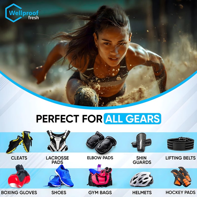 2 in 1 Sports Gear Cleaner & Odor Eliminator - Powerful Nano-Enzyme Deodorizer for Athletic Gear, Baseball, Hockey, Football, Boxing, MMA, Gym Bag | 1700+ Sprays | Plant-Based | Removes Stink & Dirt - Image 5