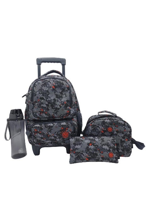 Camouflage 4 in 1 Value Set Trolley Bag with Accessory
