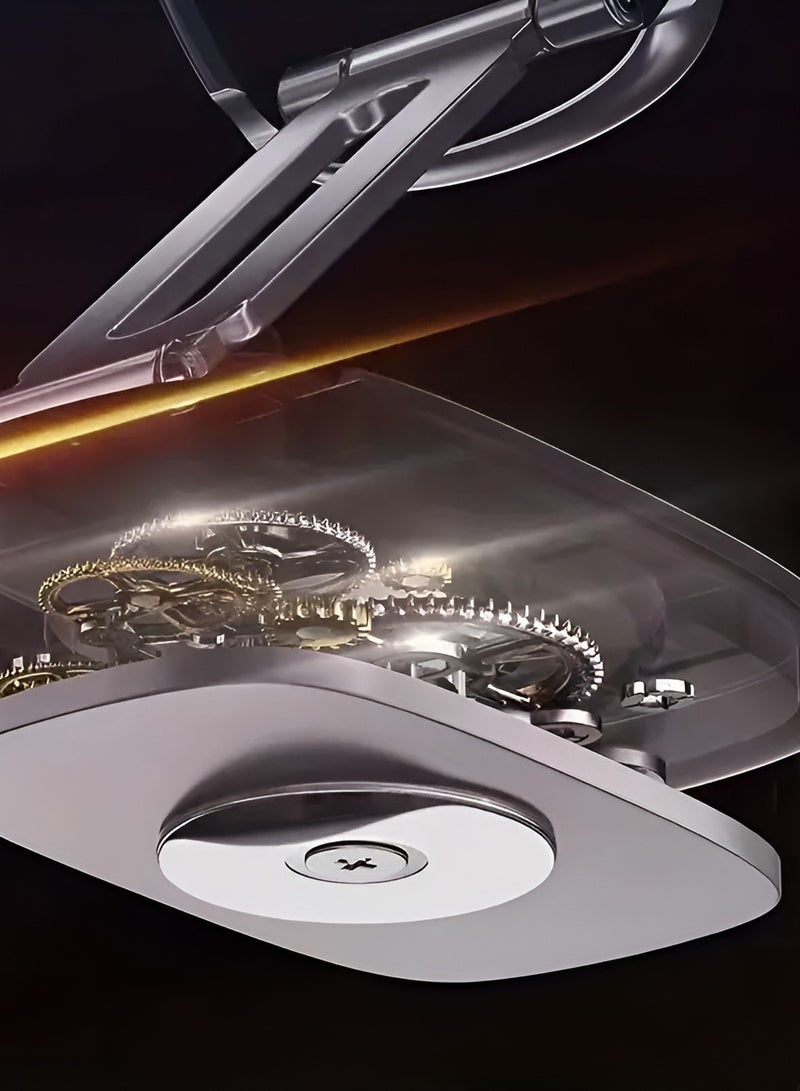 RAFFAE Magnetic Bracket Car Mobile Holder Foldable for Car Dashboard, Alloy Folding Car Magnetic 360° Rotation Stand Compatible with iPhone 15/14/13/12, Samsung S24/S23, OnePlus, Huawei, etc - Image 4