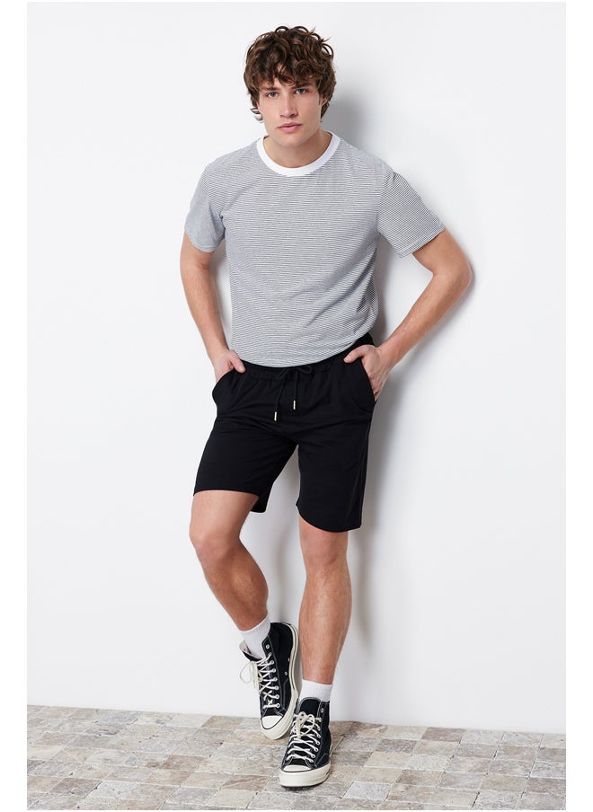 trendyol Black Regular Fit Shorts & Bermuda TMNSS20SR0169  - Image 3