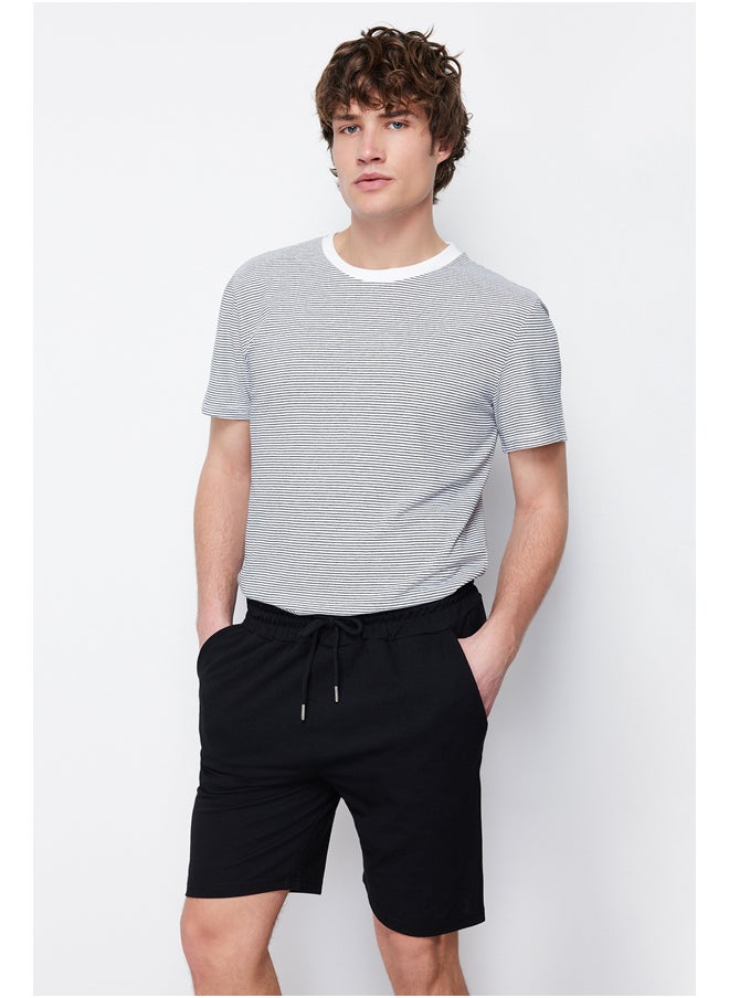 trendyol Black Regular Fit Shorts & Bermuda TMNSS20SR0169  - Image 2