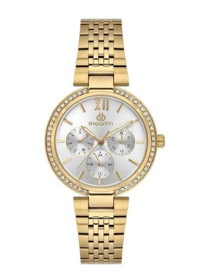BIGOTTI Bigotti - Raffinato Women Watch | Stainless Steel Band |Brass Case | Analog | Round Dial | Mineral Glass | Japanese Quartz | Water Resistant 30 Meters