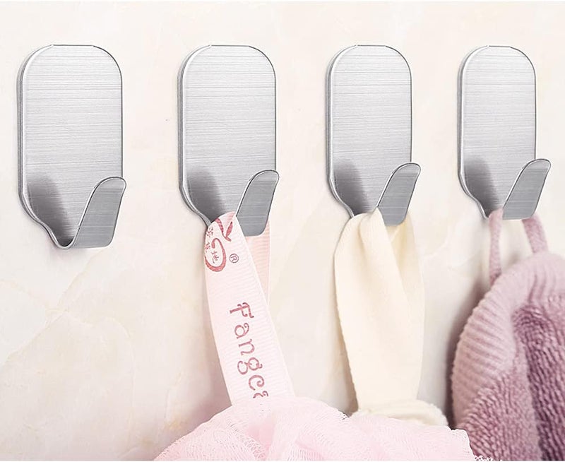 Kiemeu Small Sticky Hooks For Hanging Extra Strong Self Adhesive Hooks Heavy Duty | 10 Pack Stick On Hook For Walls, Wall Hangers Without Nails - Image 3