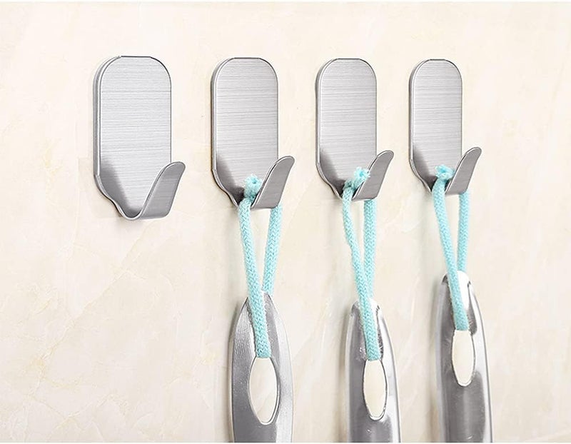 Kiemeu Small Sticky Hooks For Hanging Extra Strong Self Adhesive Hooks Heavy Duty | 10 Pack Stick On Hook For Walls, Wall Hangers Without Nails - Image 2