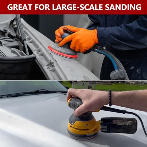 Shineboc 18Pcs 5 Inch Hook and Loop Sanding Sponge Discs 180-3000 Grit Wet Dry Sanding Pads, Foam Sandpaper for Random Orbital Sander, Curved Surface Large-Area Sanding Polishing for Metal Wood Auto - Image 4