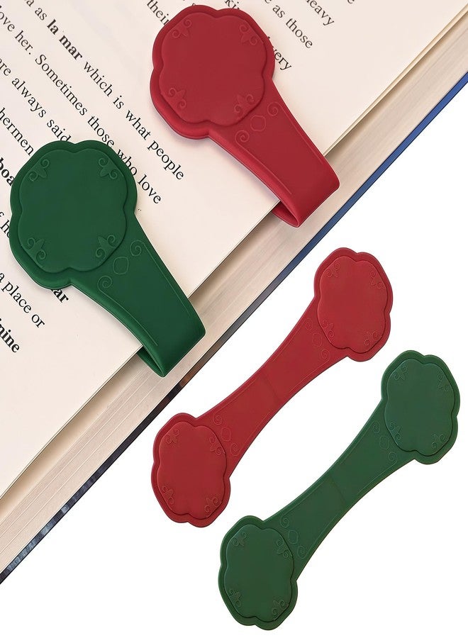 QUPIVA 2 PCS Magnetic Silicone Bookmark - Reusable Magnetic Bookmarks for Books, Notebooks for Readers, Students, Teachers - Image 1