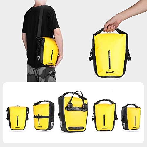 Rhinowalk Bike Pannier Bag 7L Waterproof Bicycle Rear Rack Bag With Shoulder Strap for Touring Cycling - Image 4
