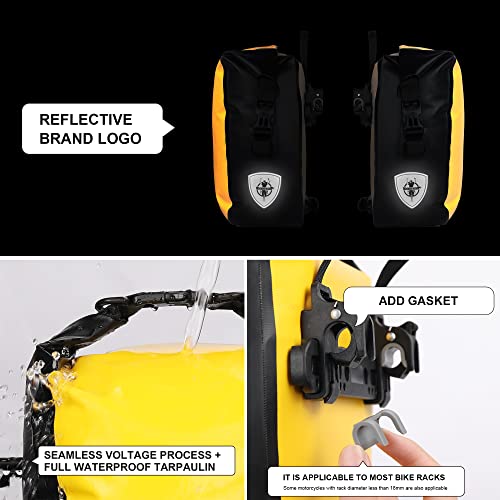 Rhinowalk Bike Pannier Bag 7L Waterproof Bicycle Rear Rack Bag With Shoulder Strap for Touring Cycling - Image 3