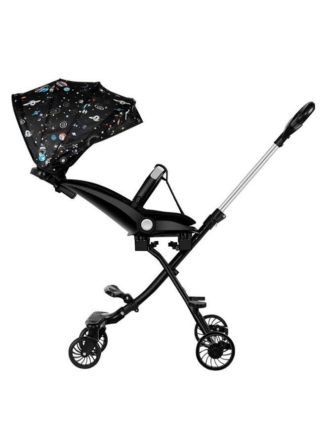 DEHKAH Cabin-Size Travel Stroller for Baby - Lightweight, Compact Fold Magic Stroller with 360° Rotation Seat & Canopy - Image 1