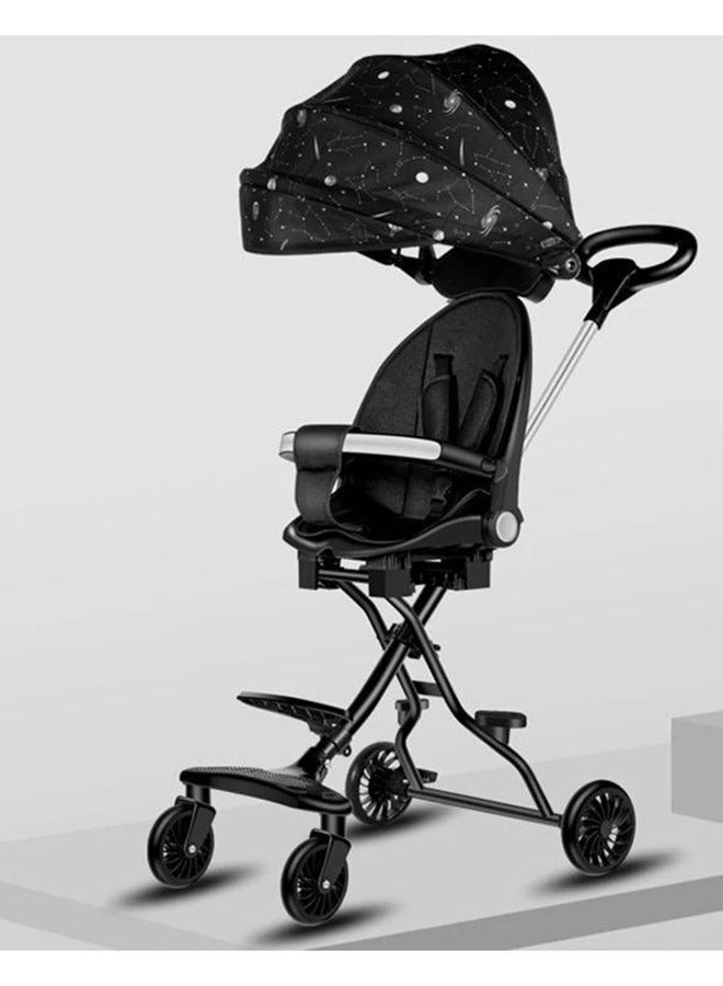 DEHKAH Cabin-Size Travel Stroller for Baby - Lightweight, Compact Fold Magic Stroller with 360° Rotation Seat & Canopy - Image 5