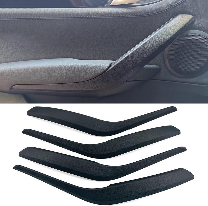 CHUANGHUI Car Door Handle for BMW X1 E84 2010-2015 28i 35i Interior Door Handles Replace Cover Car Door Handle Accessories (Black) - Image 1